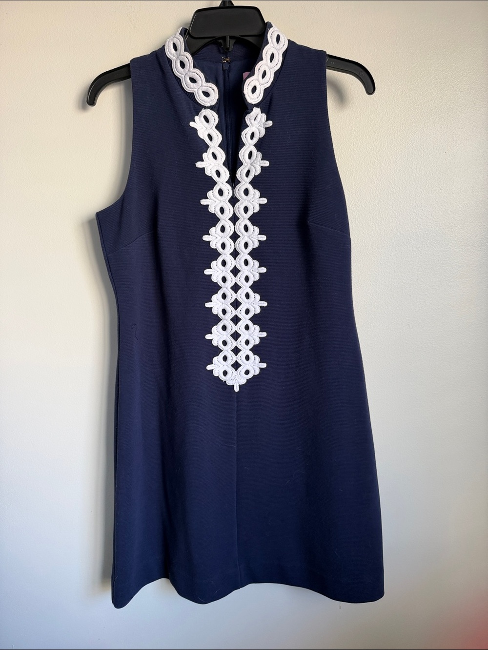 Lilly Pulitzer Navy and White High Shift Callista Collar Dress